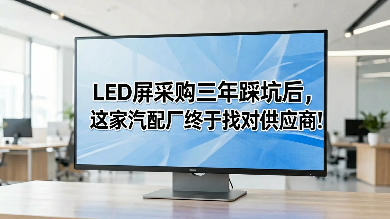 LED屏采购三年踩坑后,这家汽配厂终于找对供应商